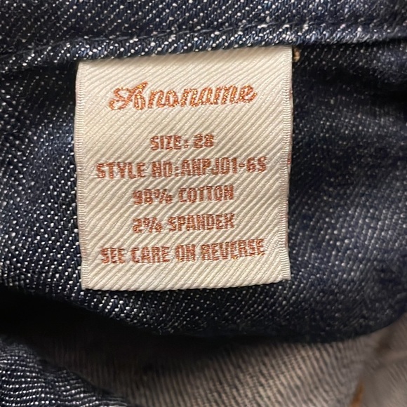 🔥👖Anoname size 28 jeans.  Excellent quality and attention to detail. MINT‼️ - Picture 8 of 8